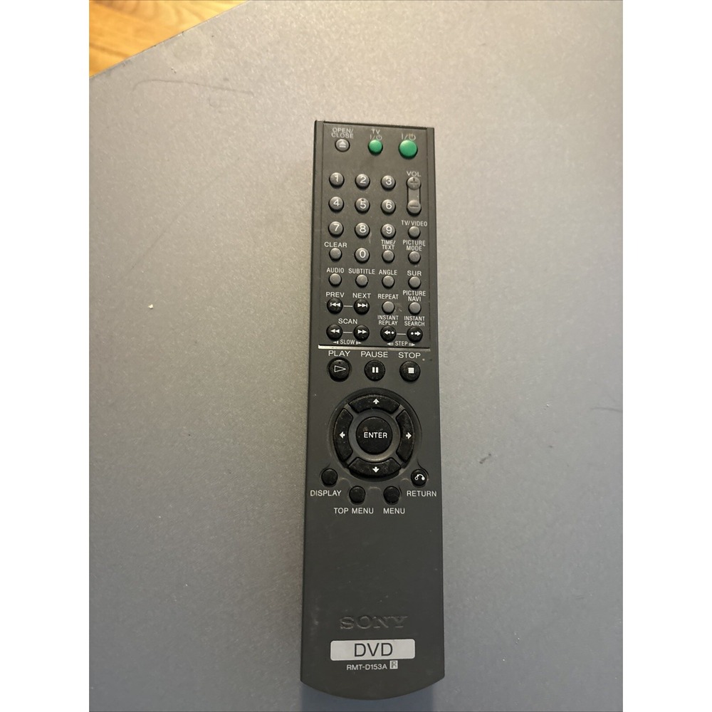 SONY RMT-D153A DVD Player Remote Control for DVP-NS725 725P 425 425P TESTED